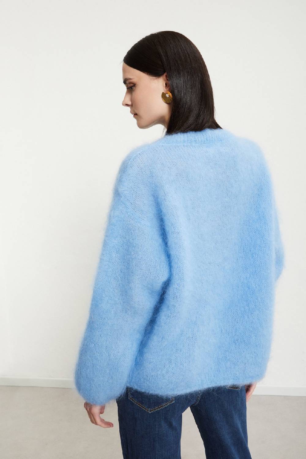 Ottod'Ame Mohair Blend Fluffy Jumper