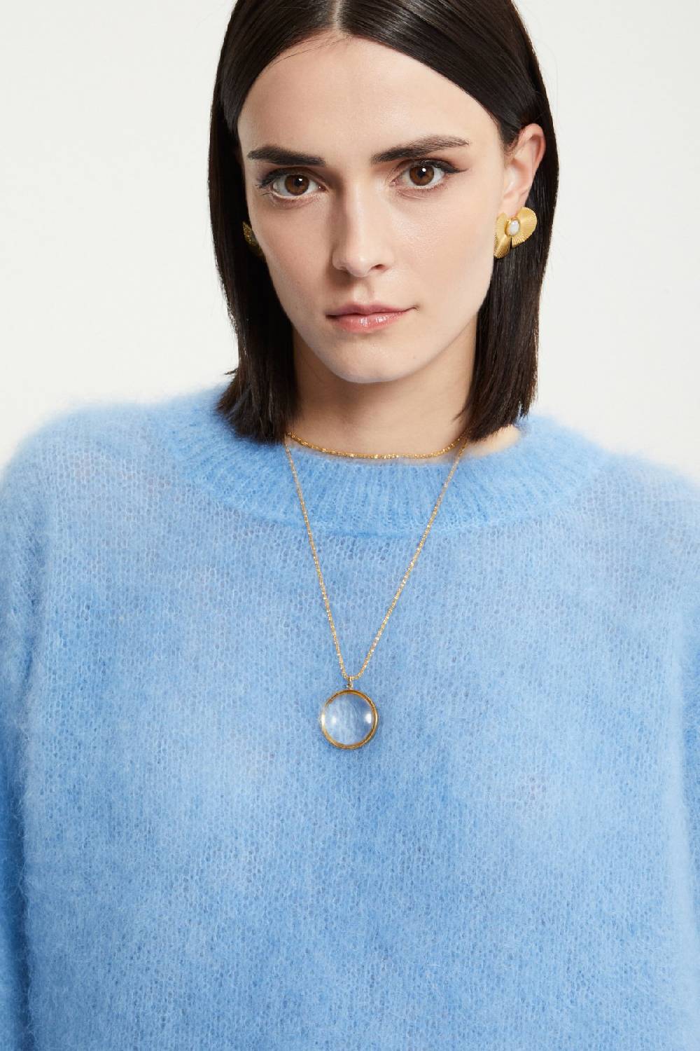 Ottod'Ame Mohair Blend Fluffy Jumper