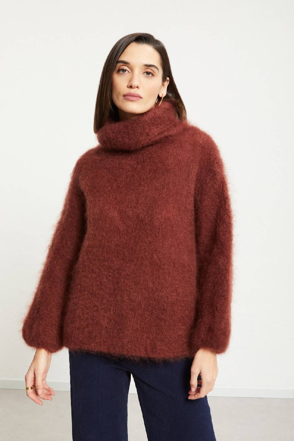 Ottod'Ame Mohair Blend Fluffy Jumper