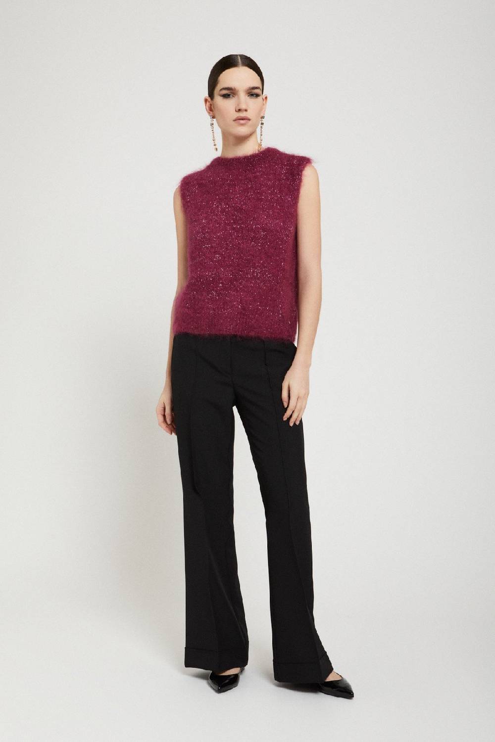 ottod'Ame Mohair blend fluffy vest