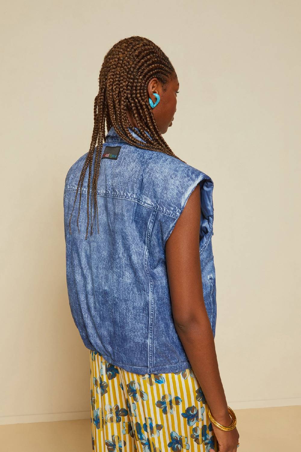 Ottod'Ame Padded Waistcoat Jeans