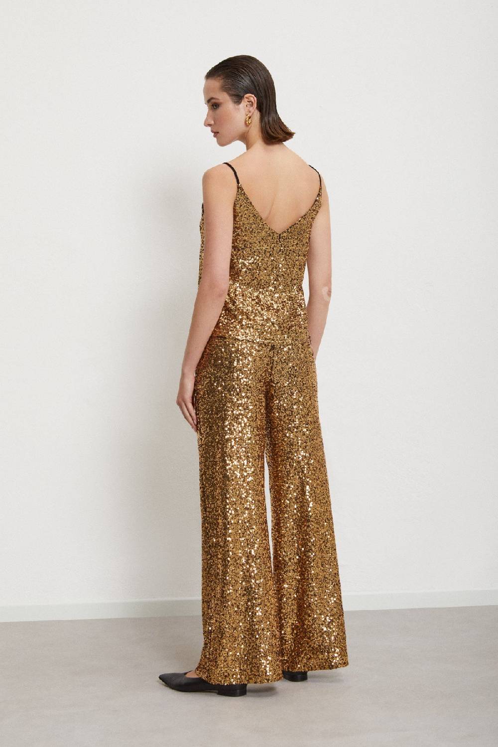 Ottod'Ame Palazzo Trousers With Sequins