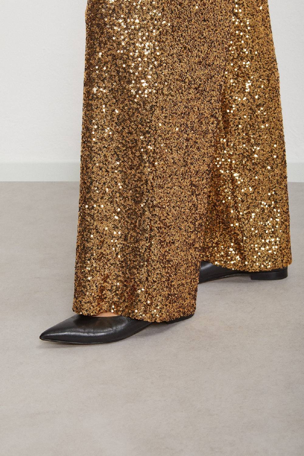 Ottod'Ame Palazzo Trousers With Sequins