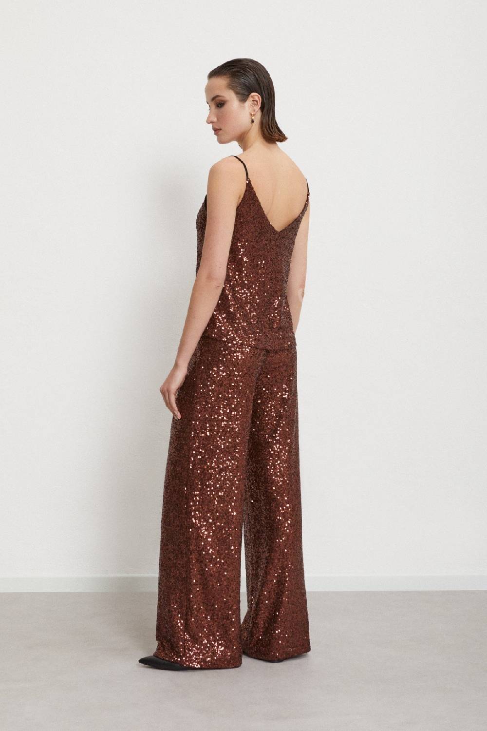 Ottod'Ame Palazzo Trousers With Sequins