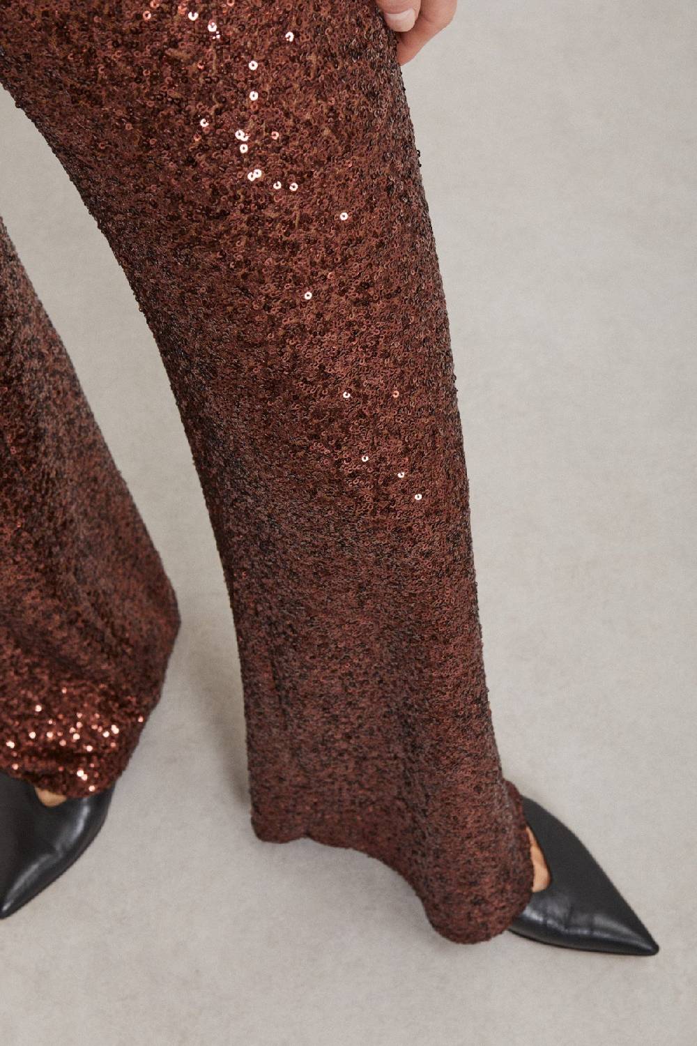 Ottod'Ame Palazzo Trousers With Sequins