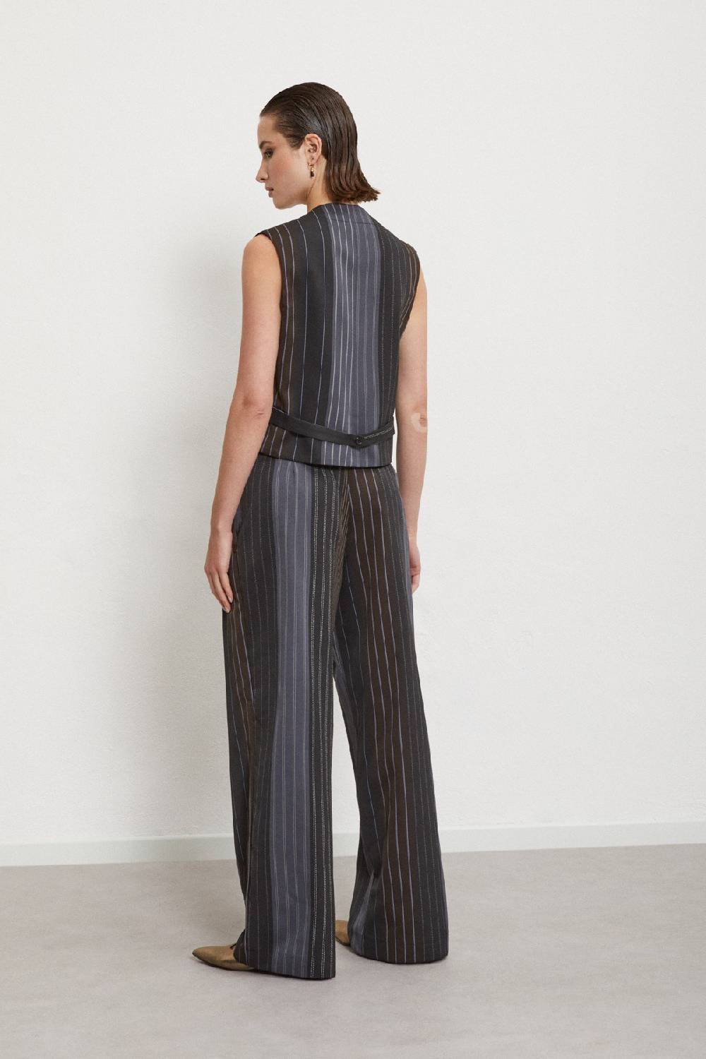 Ottod'Ame Pinstripe Palazzo Trousers