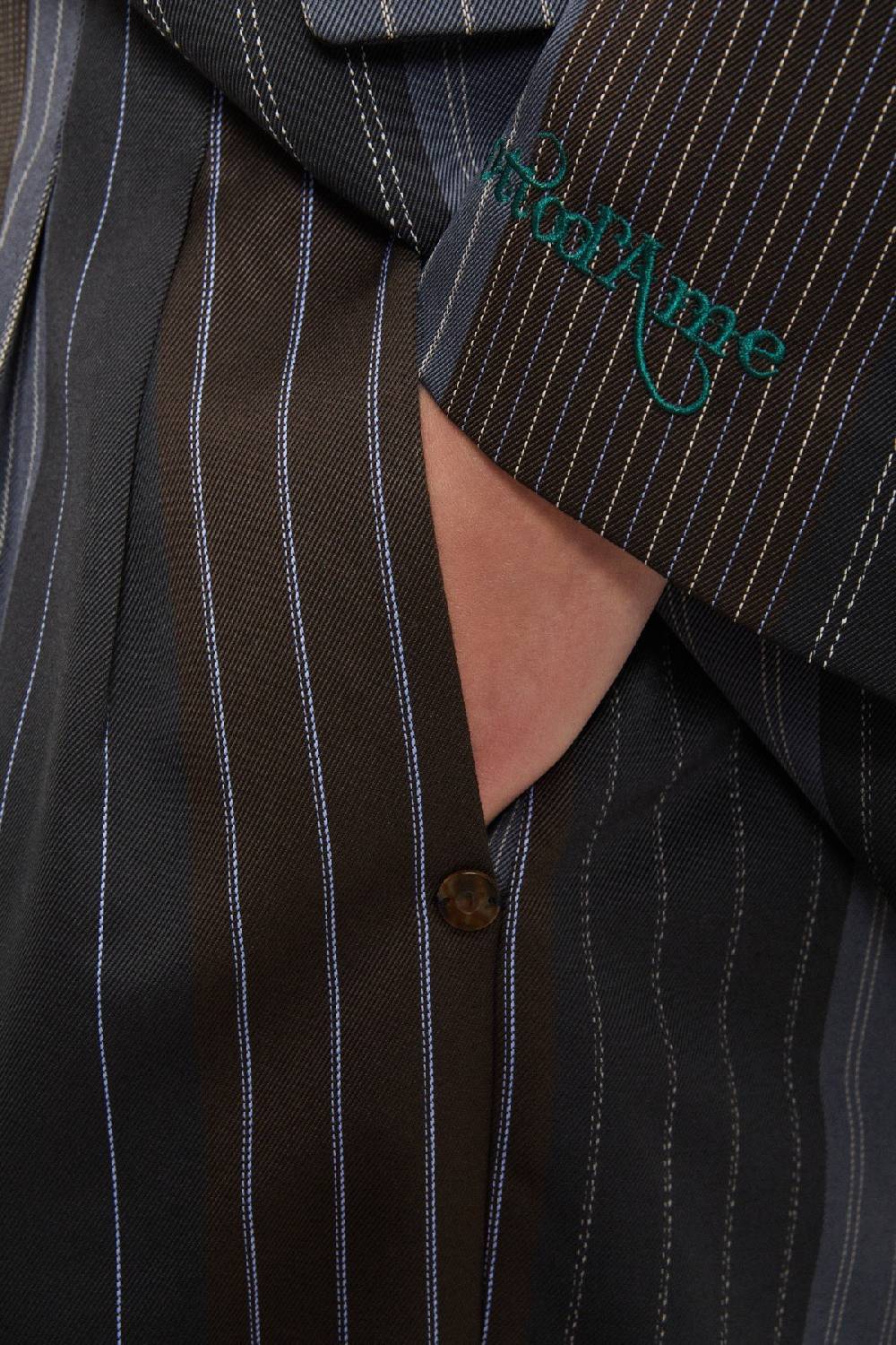 Ottod'Ame Pinstripe Palazzo Trousers