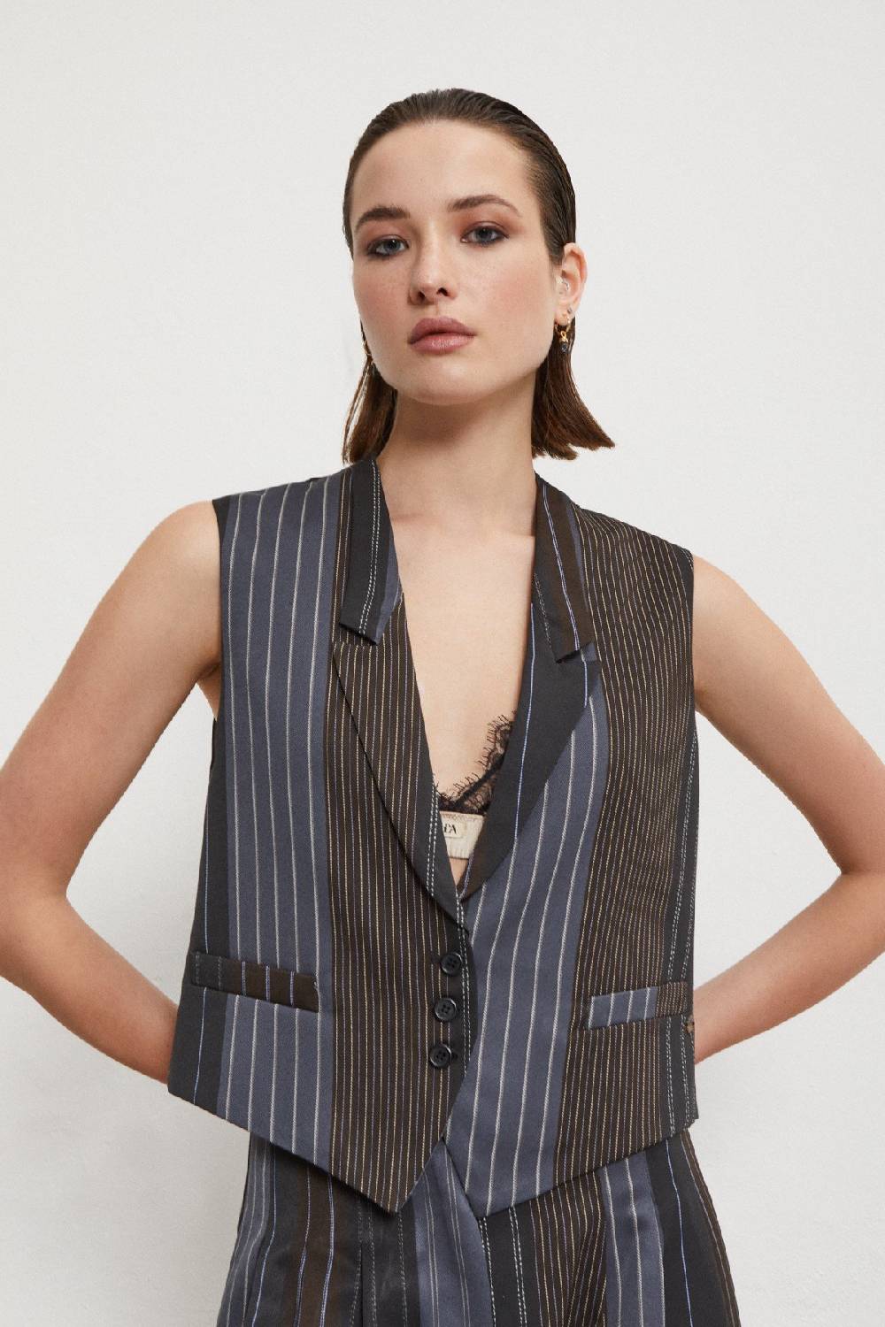 Ottod'Ame Pinstripe Vest