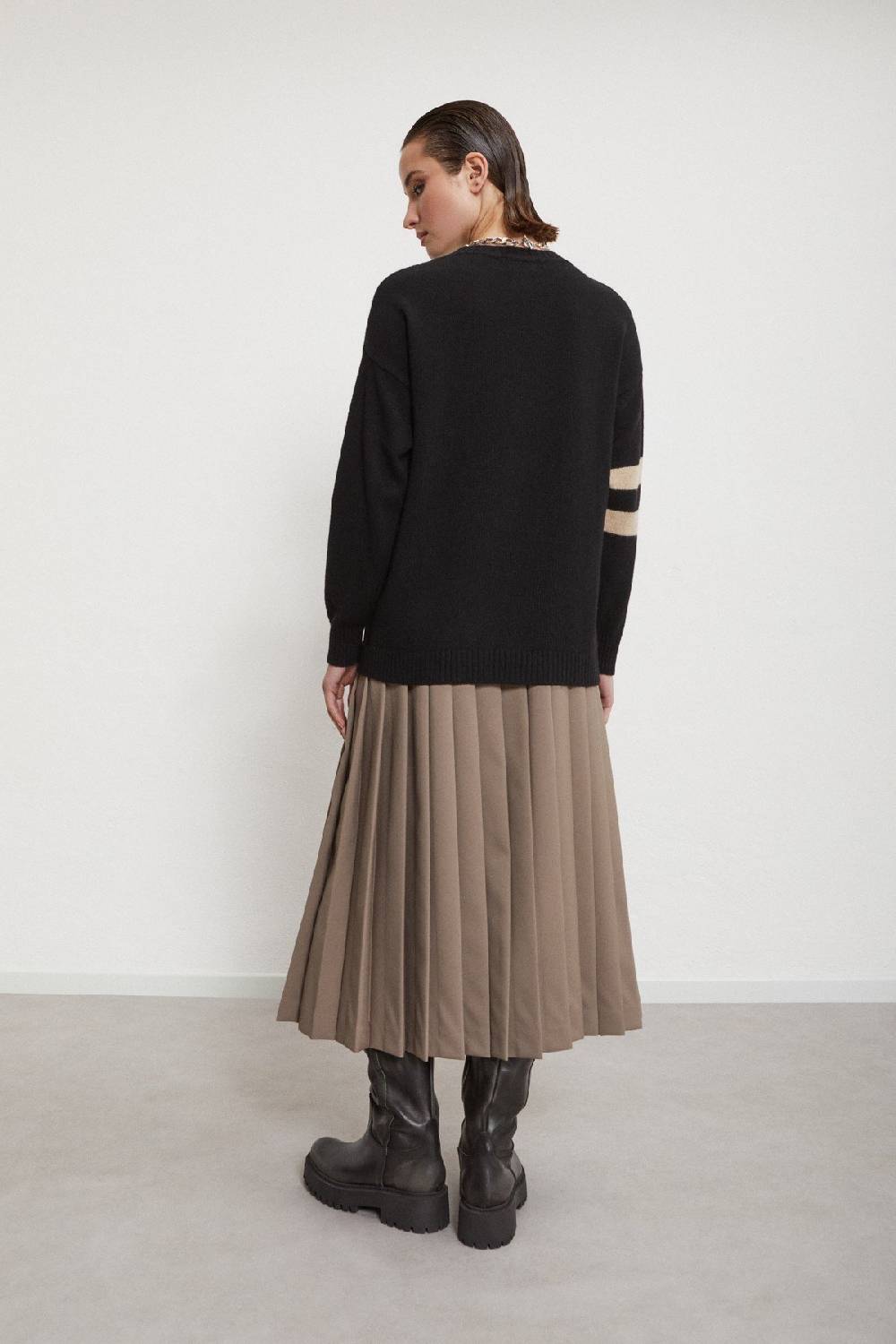 Ottod'Ame Pleated Midi Skirt