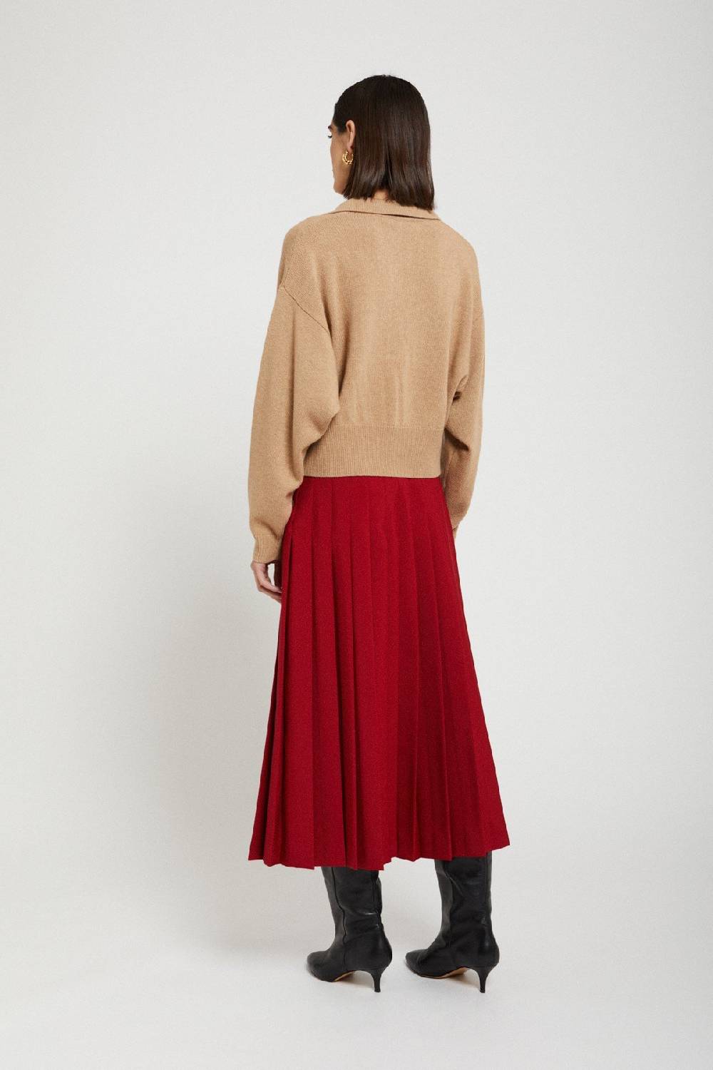 Ottod'Ame Pleated Midi Skirt