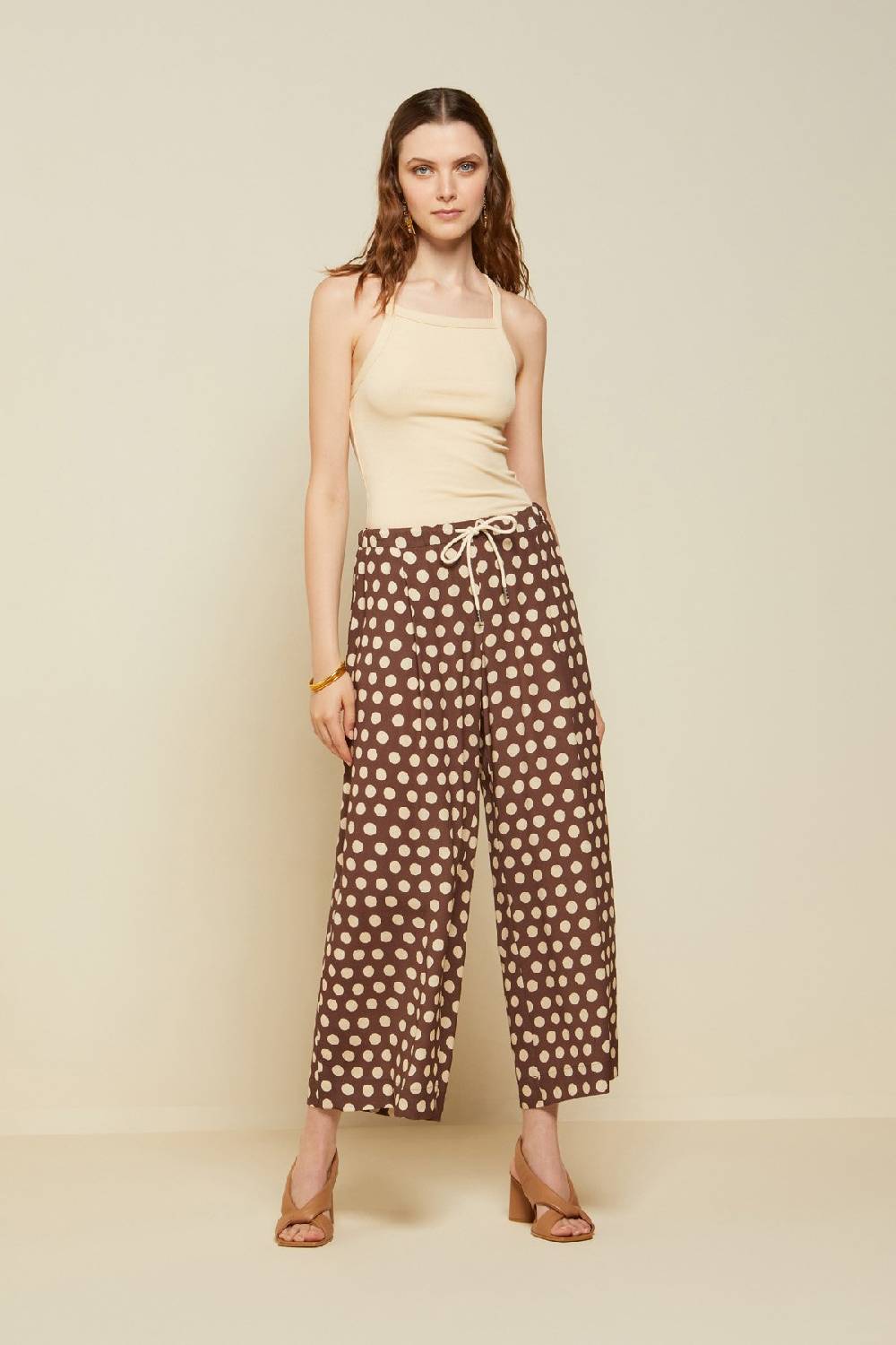 ottod'Ame Polka dots' culottes trousers