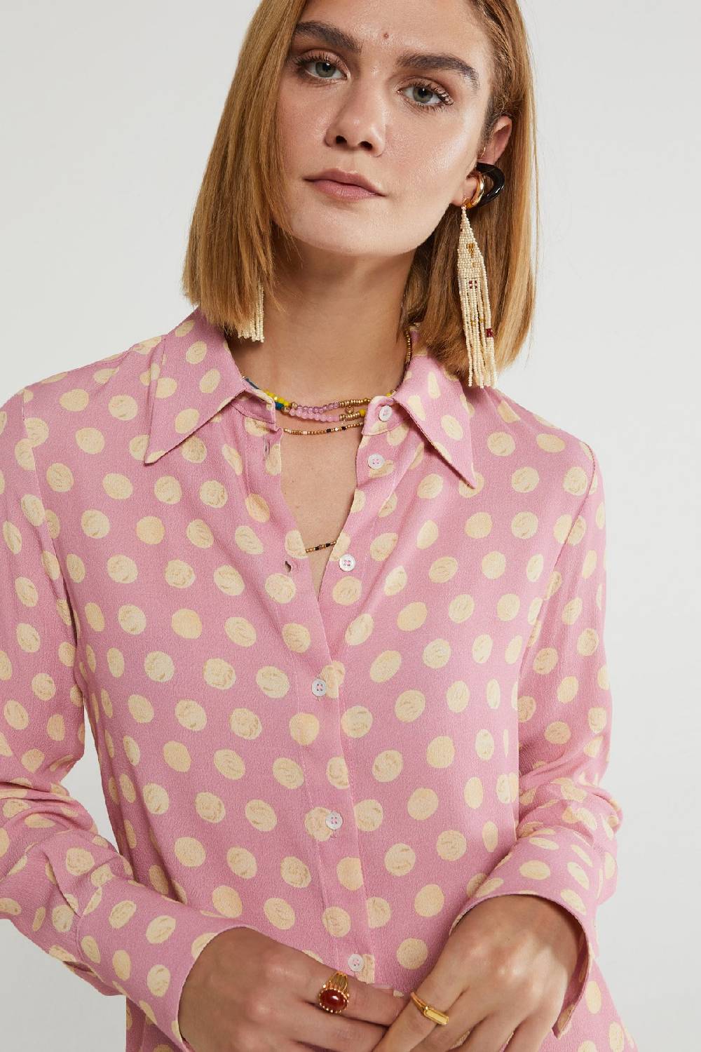 Ottod'Ame Polka Dots' Long Sleeved Shirt