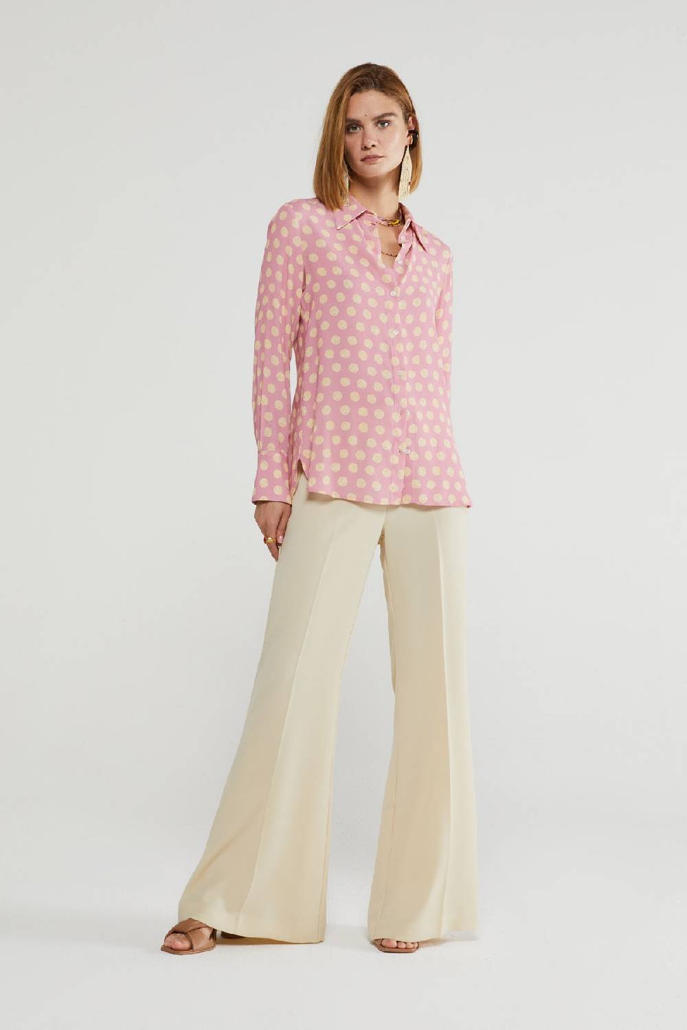 ottod'Ame Polka dots' long sleeved shirt