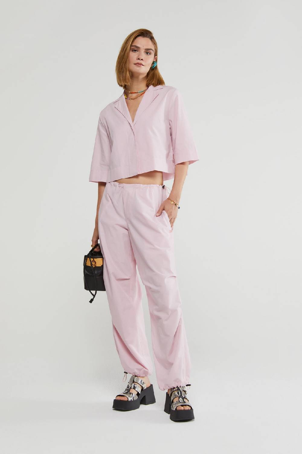 ottod'Ame Poplin cropped shirt