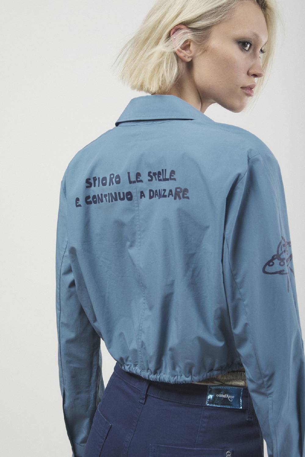 Ottod'Ame Poplin Cropped Shirt