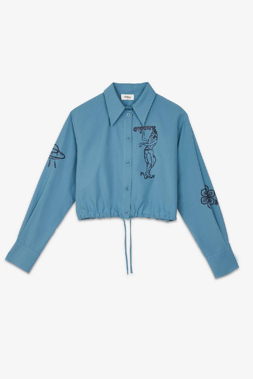 Ottod'Ame Poplin Cropped Shirt