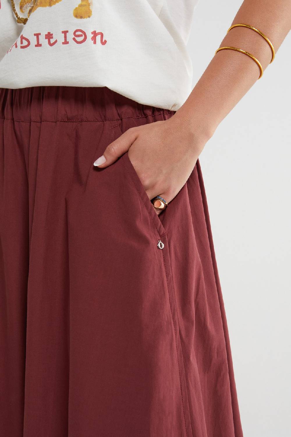 Ottod'Ame Poplin Culottes Trousers