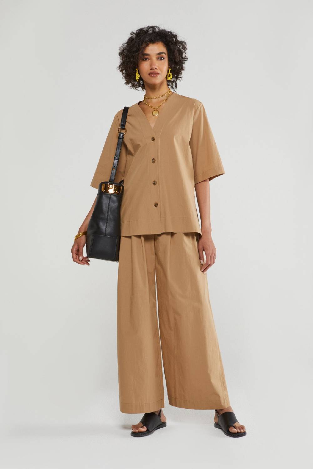 ottod'Ame Poplin half-sleeve shirt