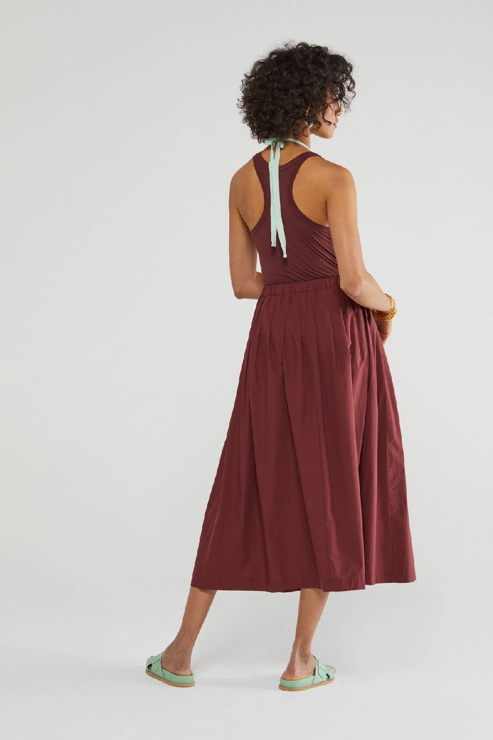 Ottod'Ame Poplin Lomng Skirt