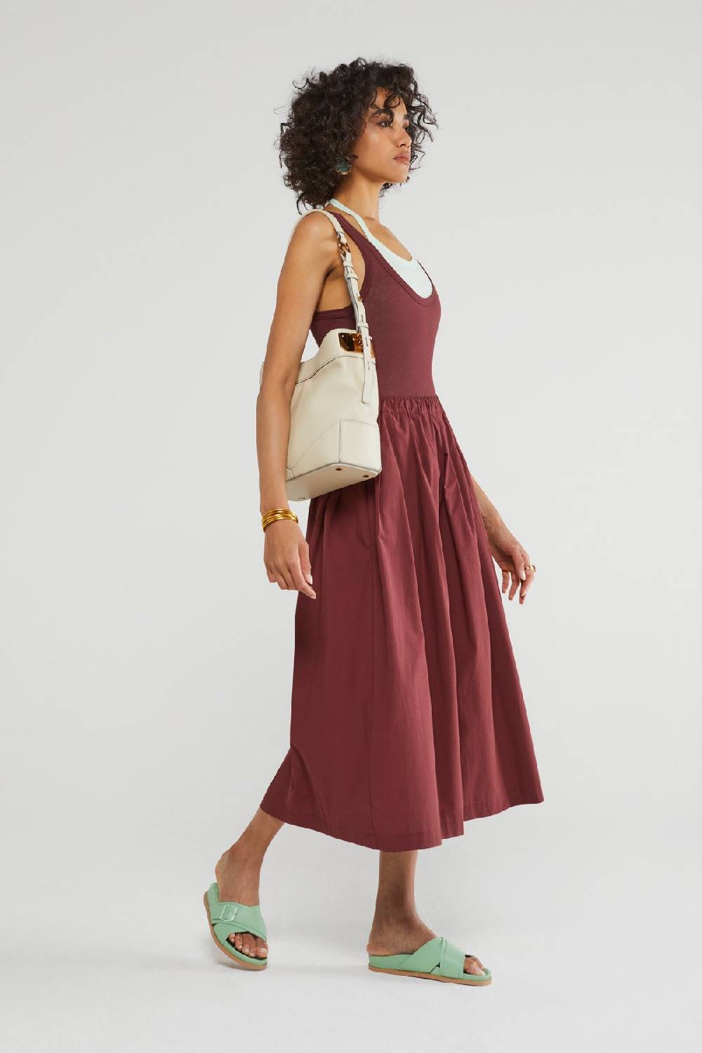 ottod'Ame Poplin lomng skirt