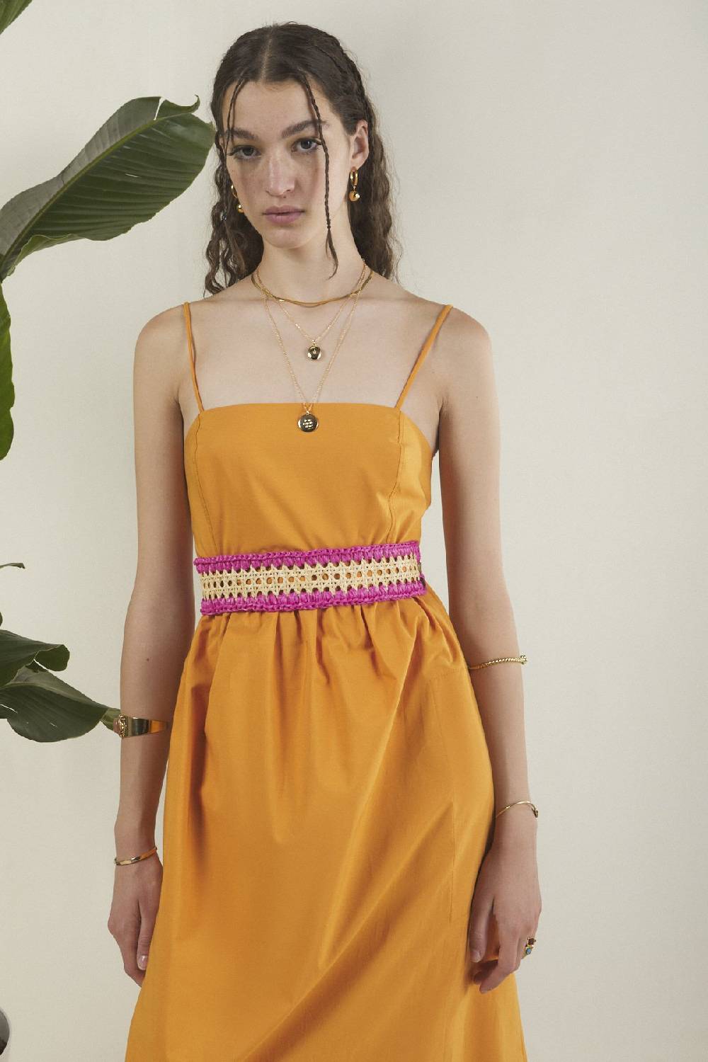 Ottod'Ame Poplin Long Dress