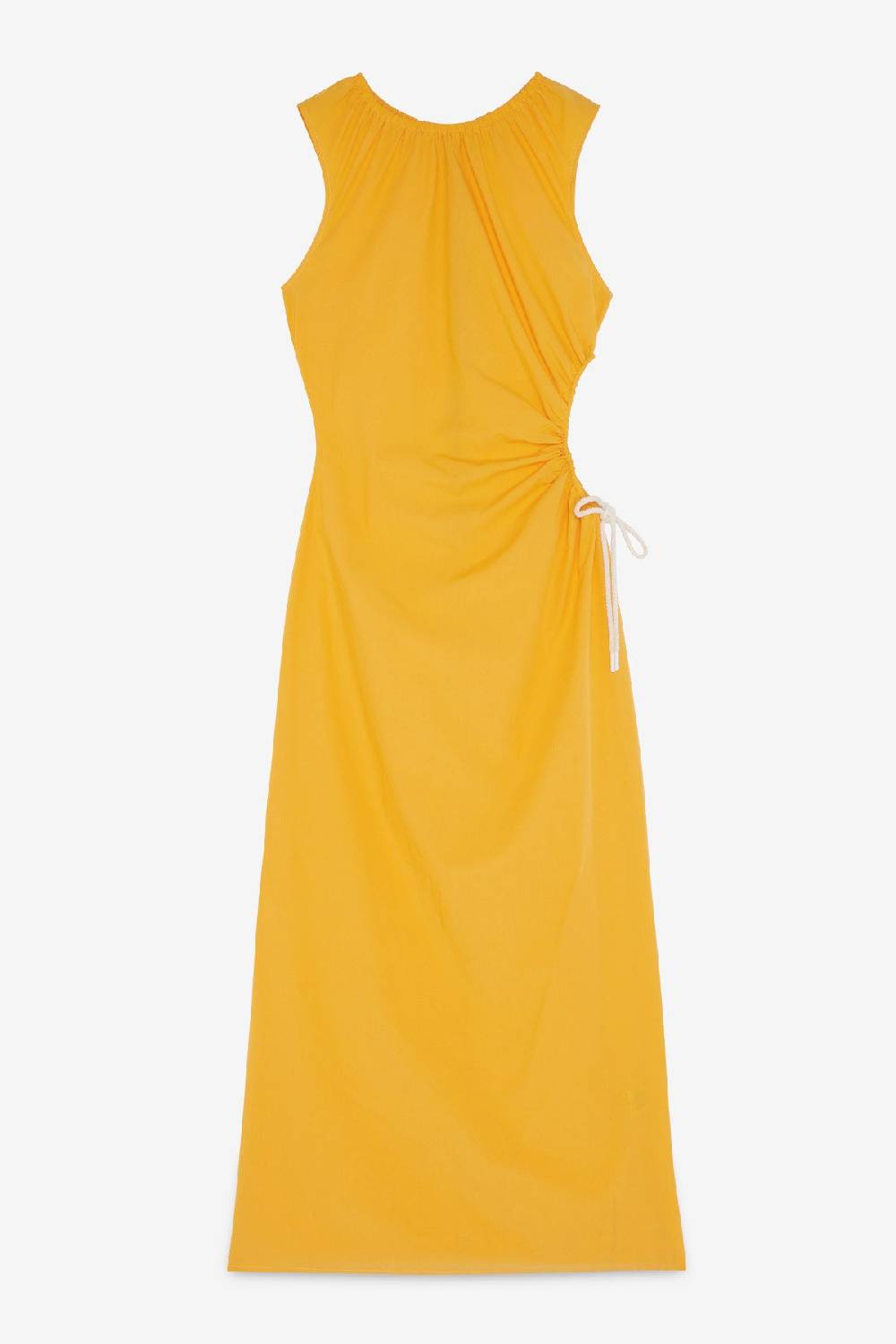 Ottod'Ame Poplin Long Dress With Porthole