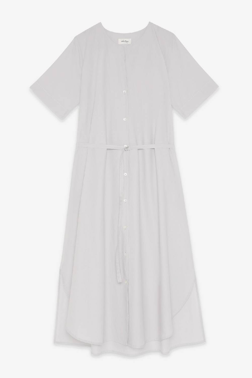 Ottod'Ame Poplin Long Dress With Sash