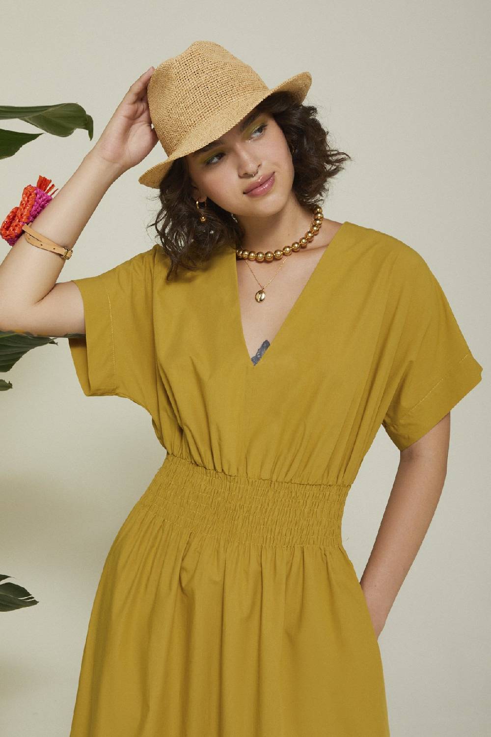 Ottod'Ame Poplin Long Dress