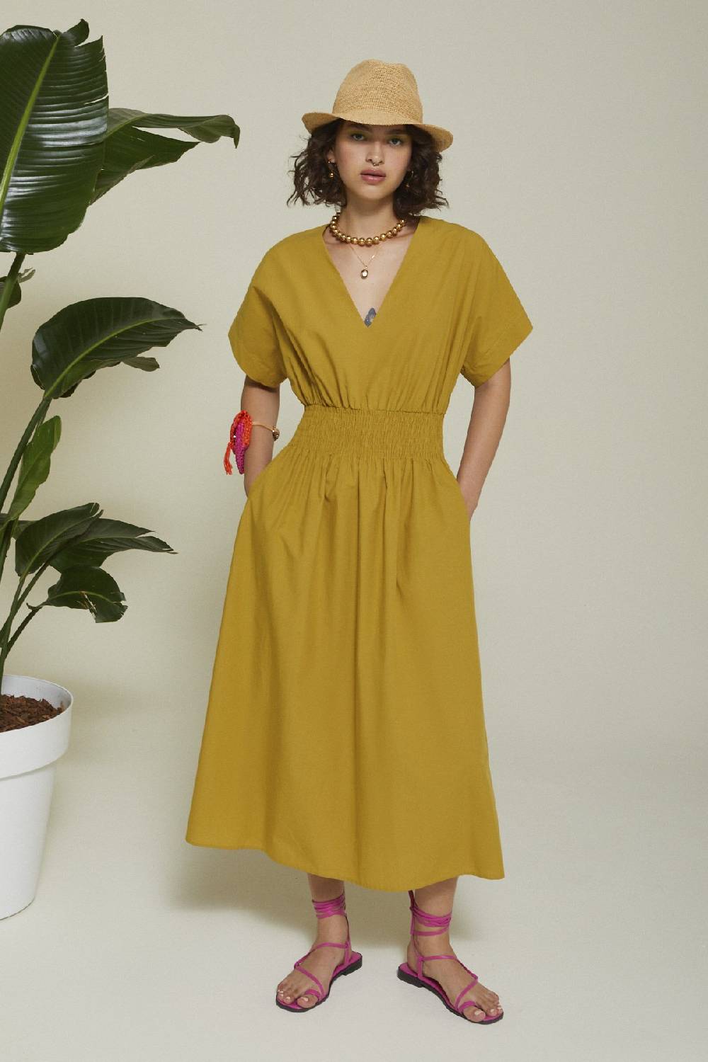 ottod'Ame Poplin long dress