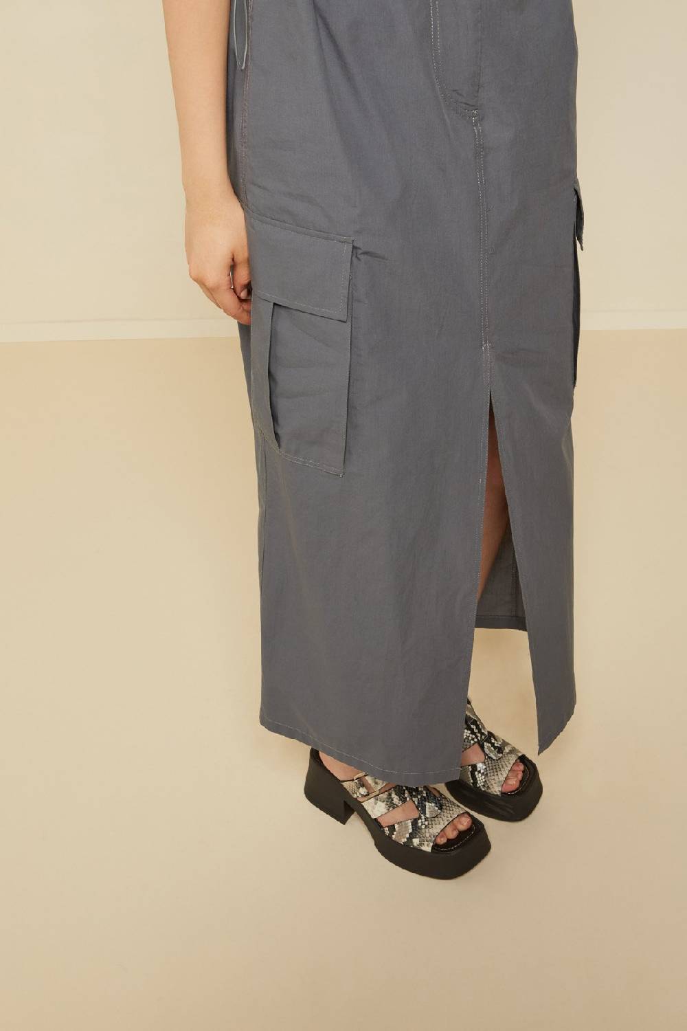 Ottod'Ame Poplin Long Skirt