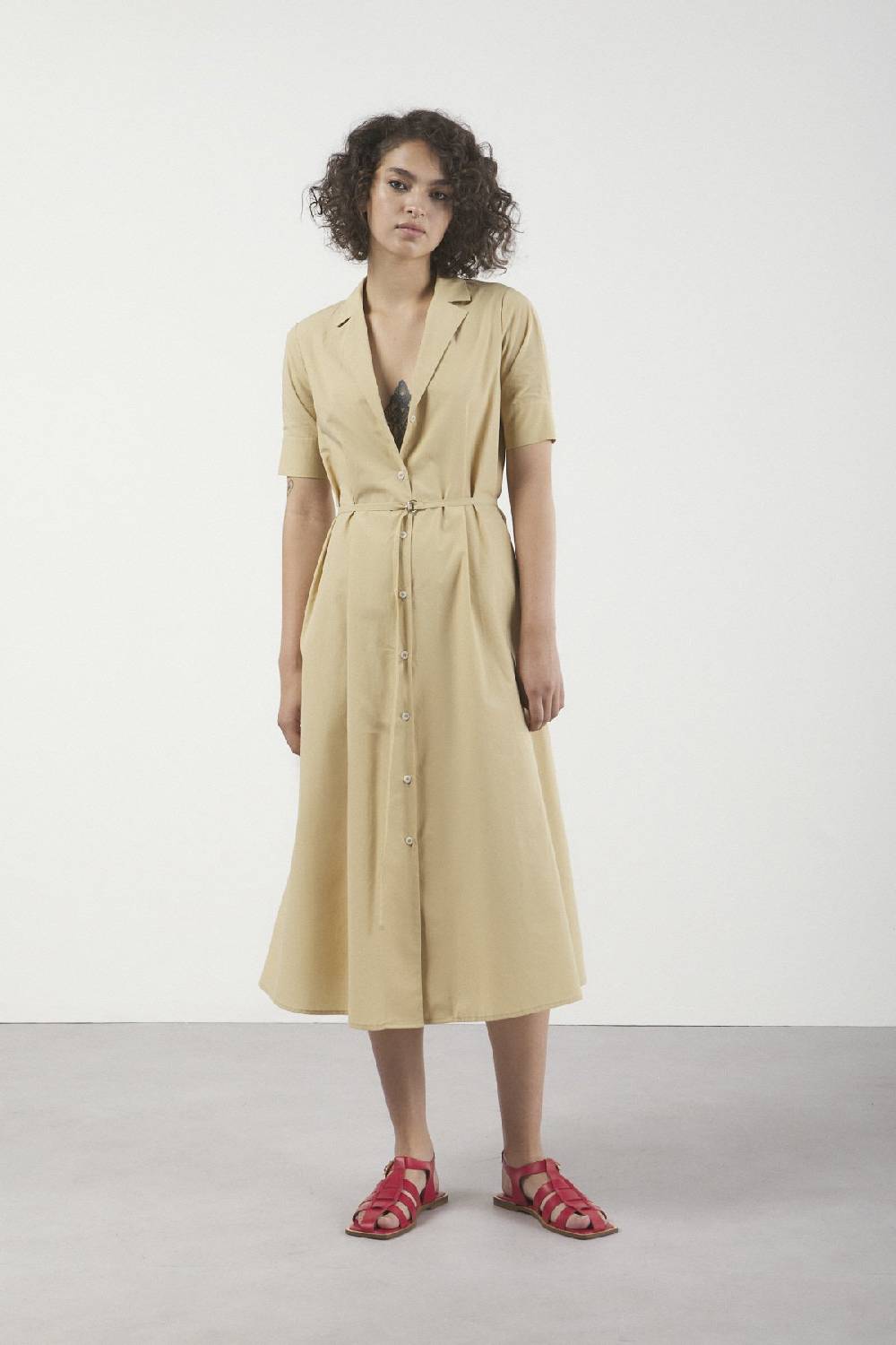 Ottod'Ame Poplin Midi Chemisier