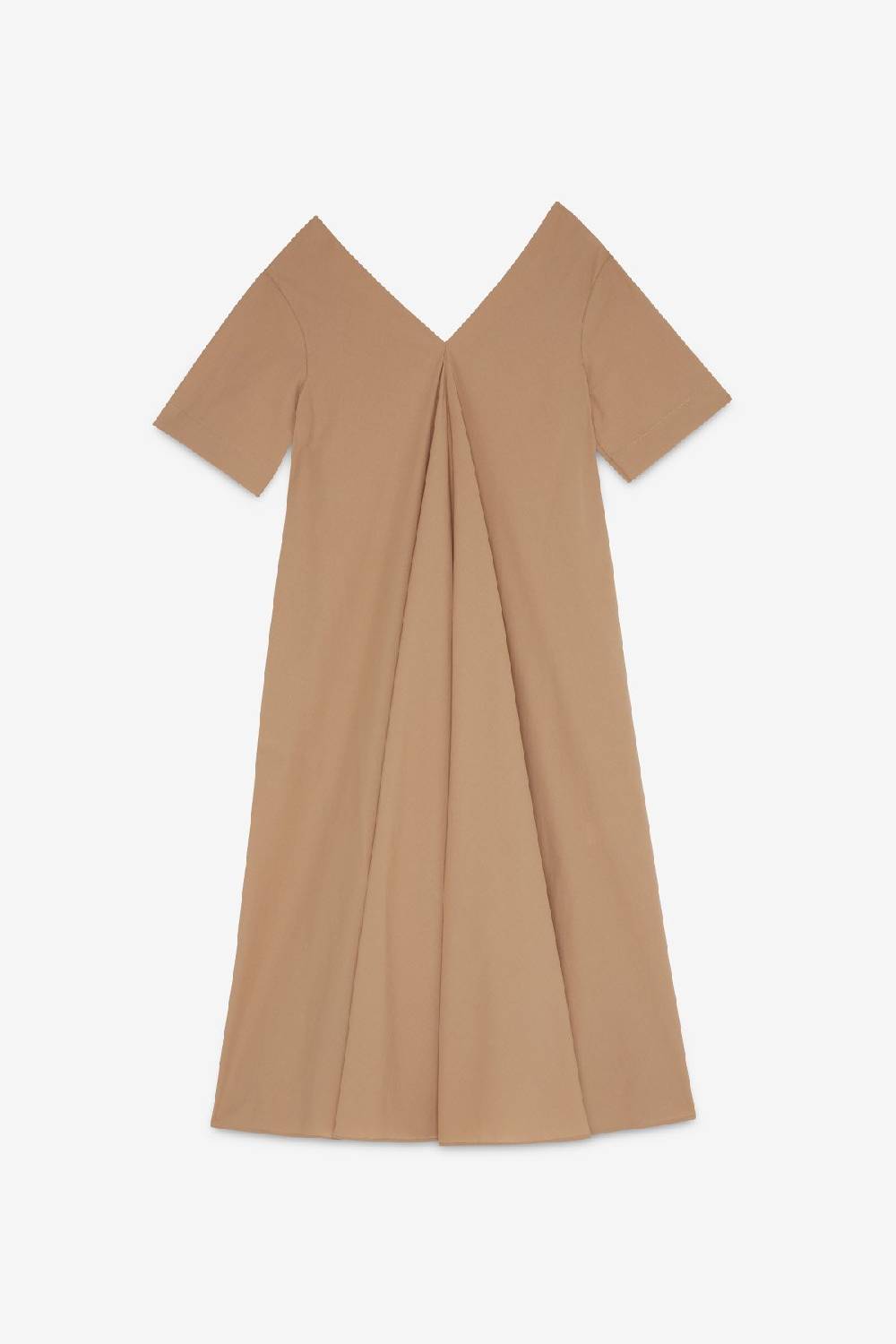Ottod'Ame Poplin Midi Dress With Pleats