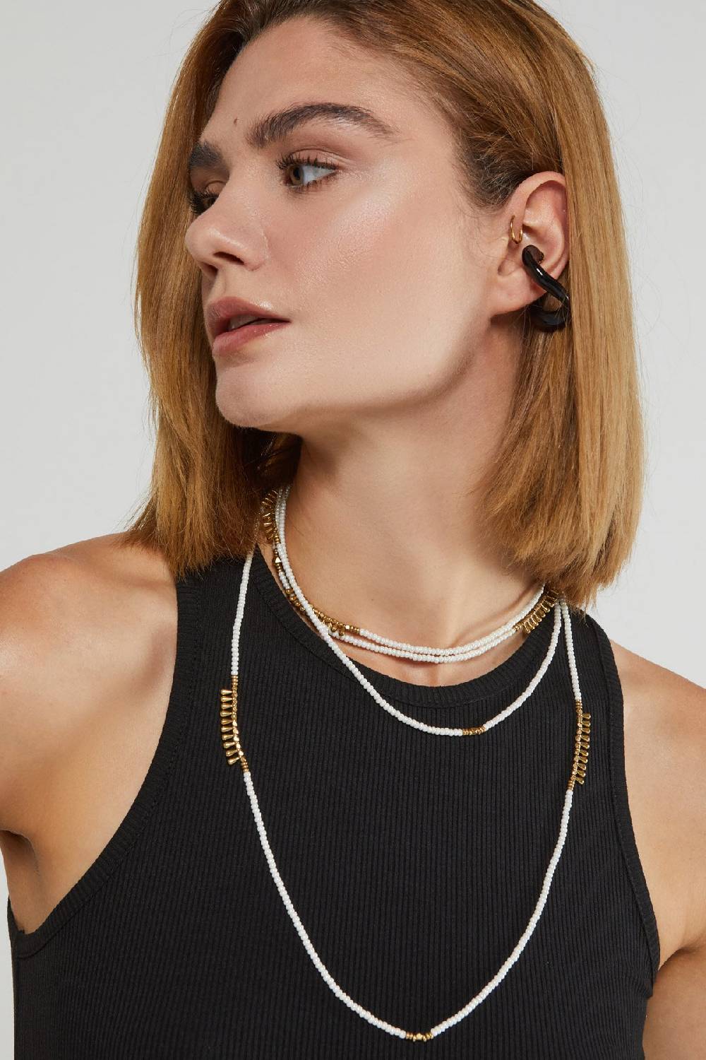 Ottod'Ame Poplin Midi Dress With Poodle Skirt