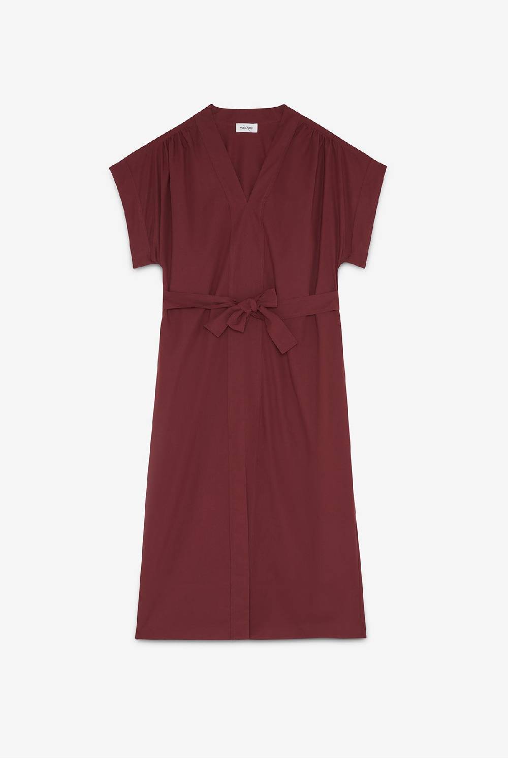 Ottod'Ame Poplin Midi Dress With Sash