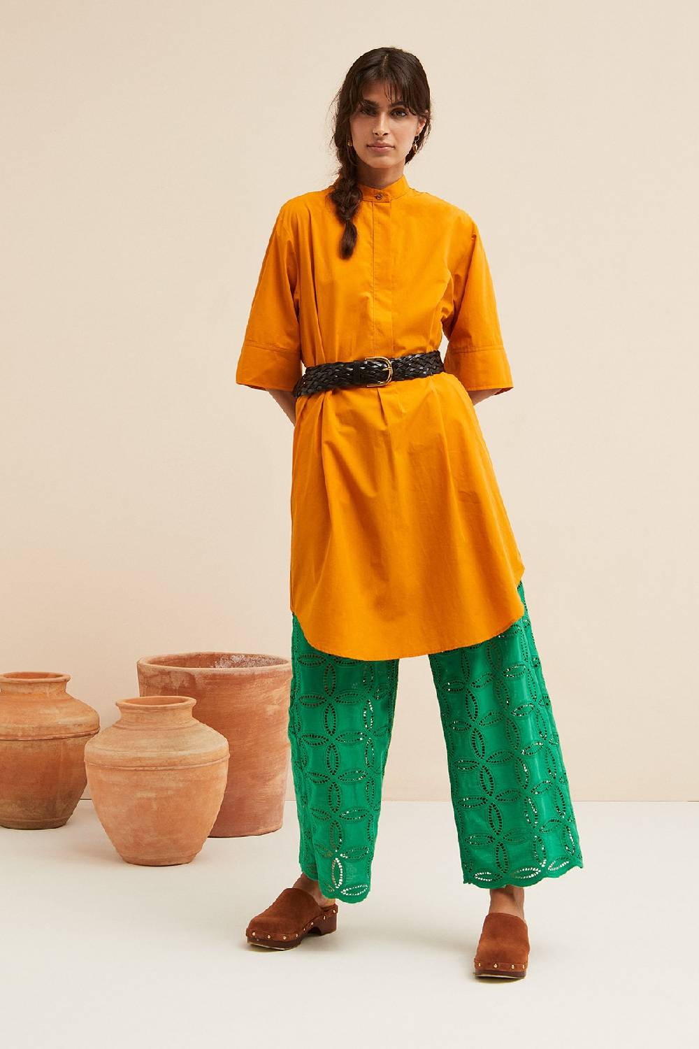 ottod'Ame Poplin midi dress