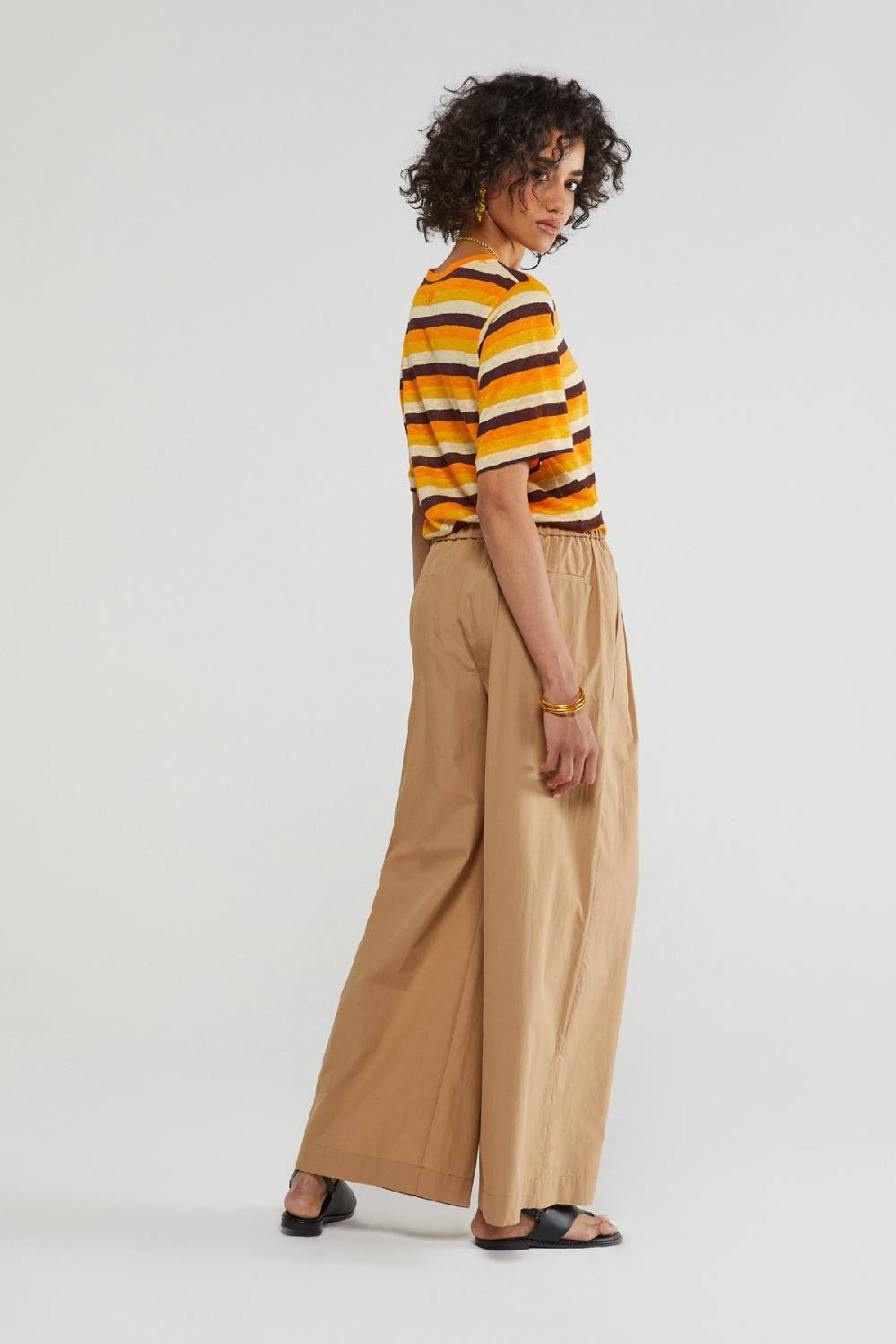 Ottod'Ame Poplin Palazzo Trousers