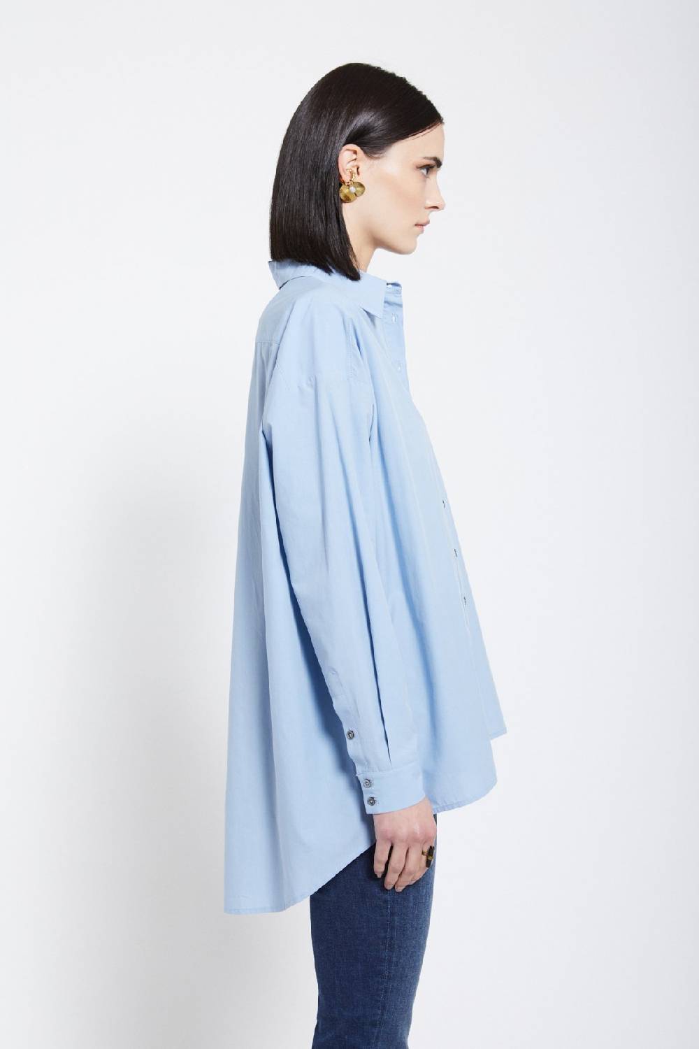 Ottod'Ame Poplin Shirt With Asymmetric Bottom