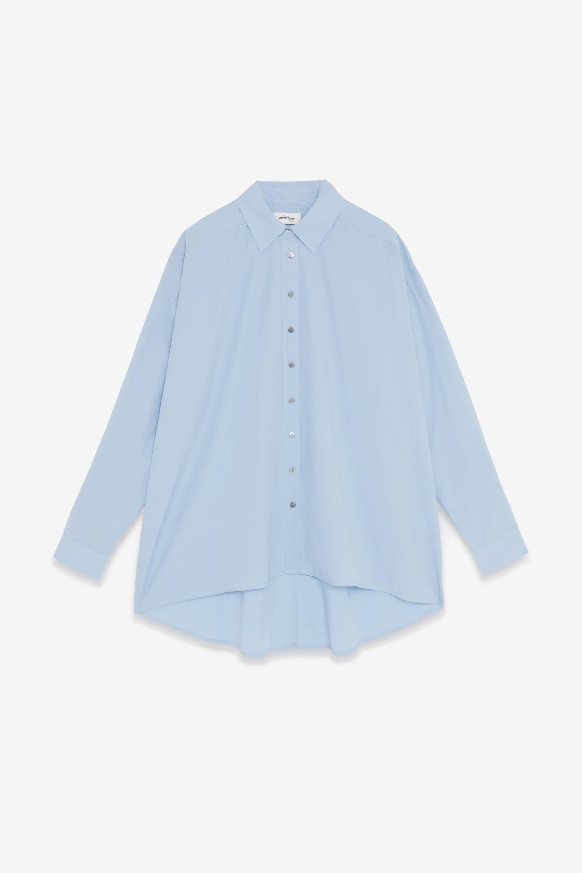 Ottod'Ame Poplin Shirt With Asymmetric Bottom