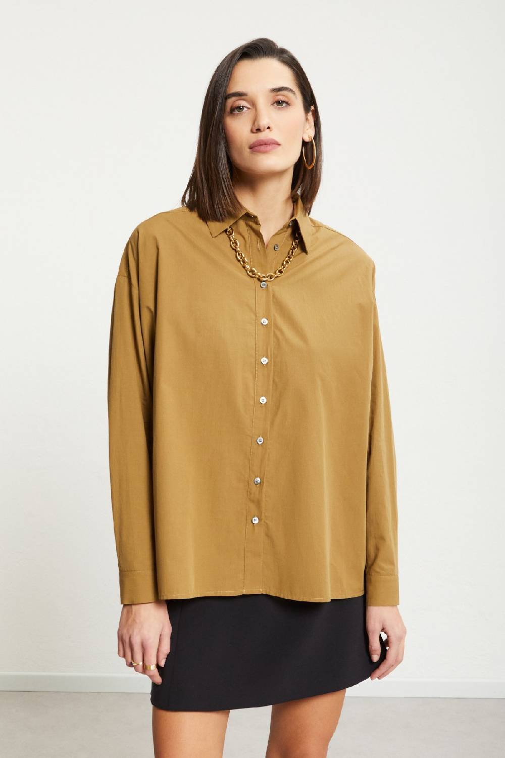 Ottod'Ame Poplin Shirt With Asymmetric Bottom