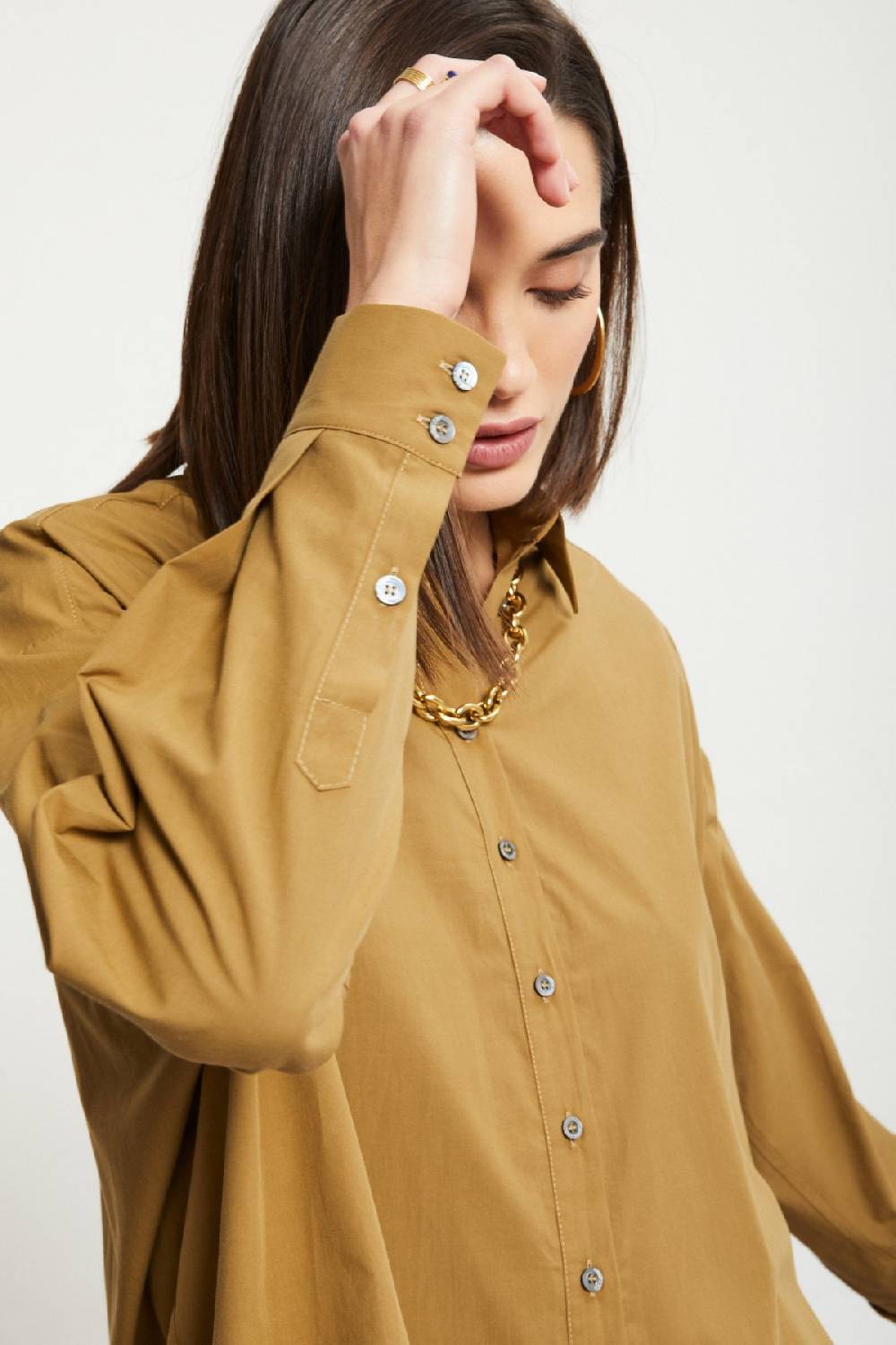 Ottod'Ame Poplin Shirt With Asymmetric Bottom