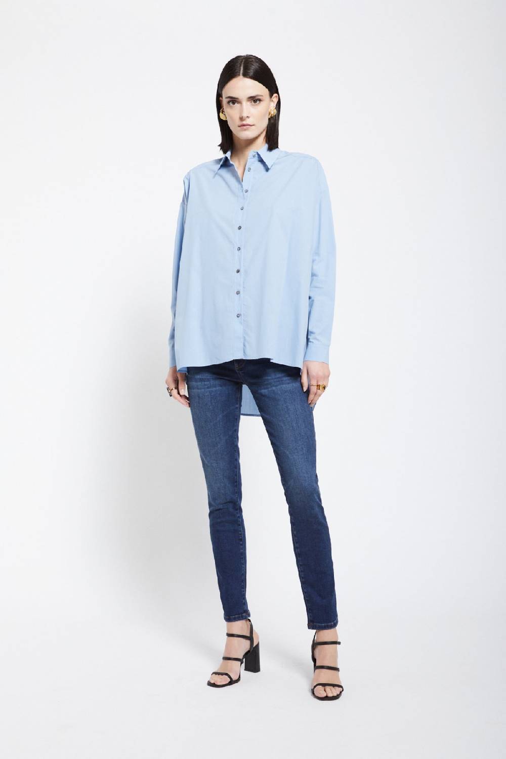ottod'Ame Poplin shirt with asymmetric bottom