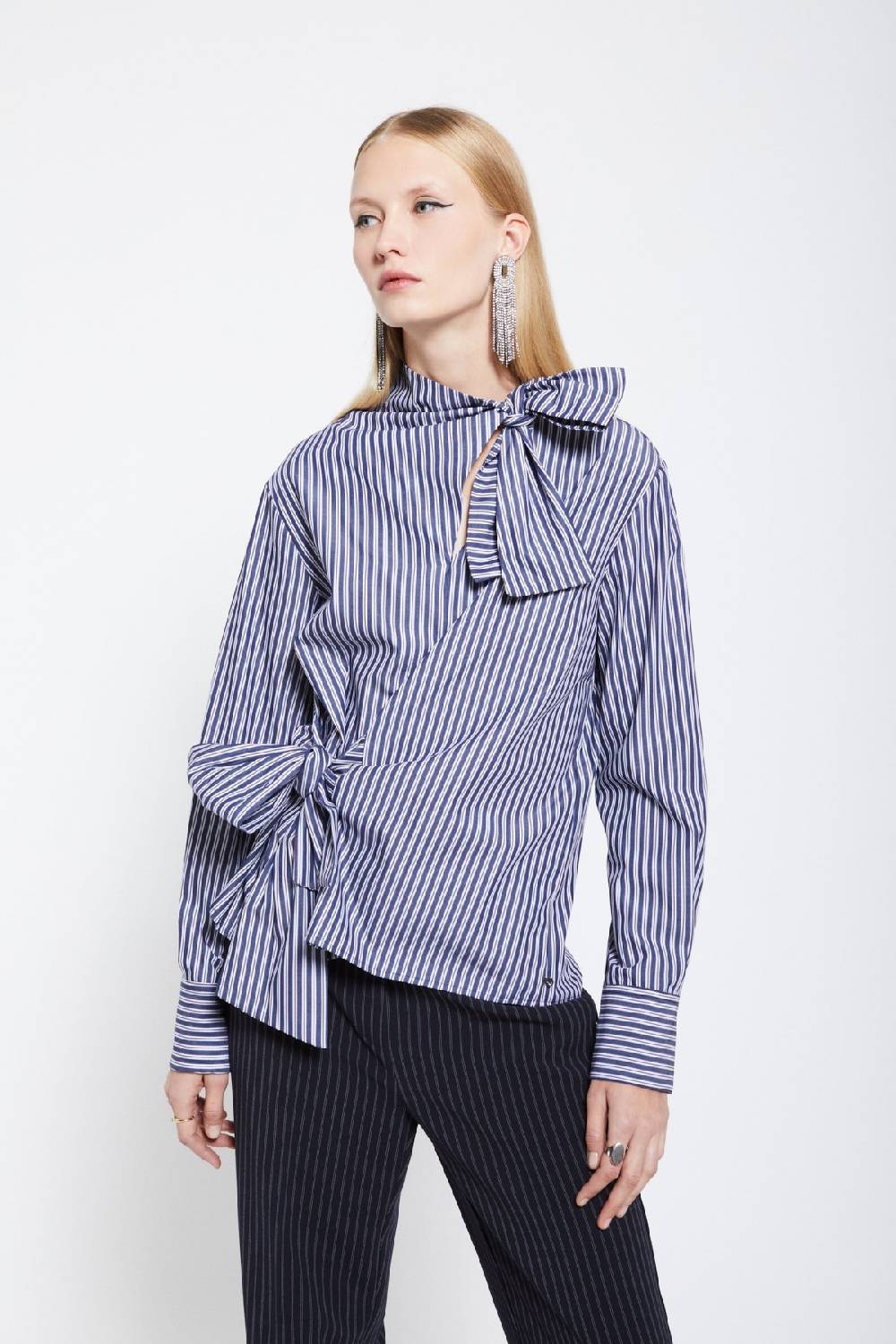 Ottod'Ame Poplin Shirt With Bows