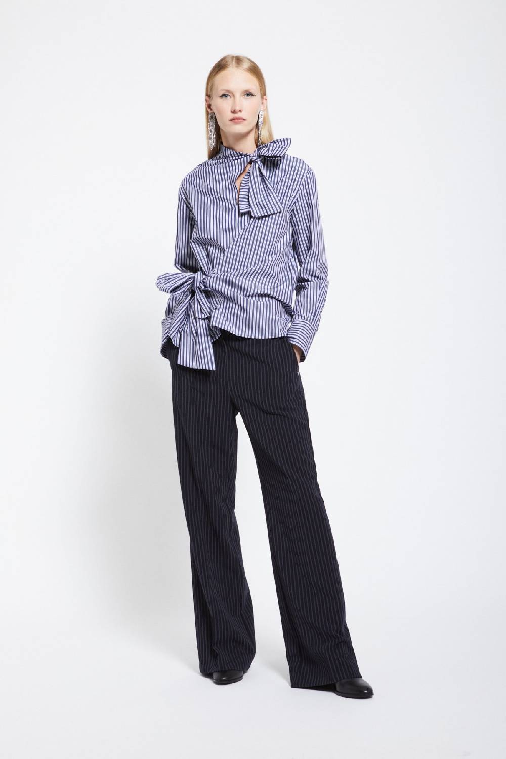 ottod'Ame Poplin shirt with bows