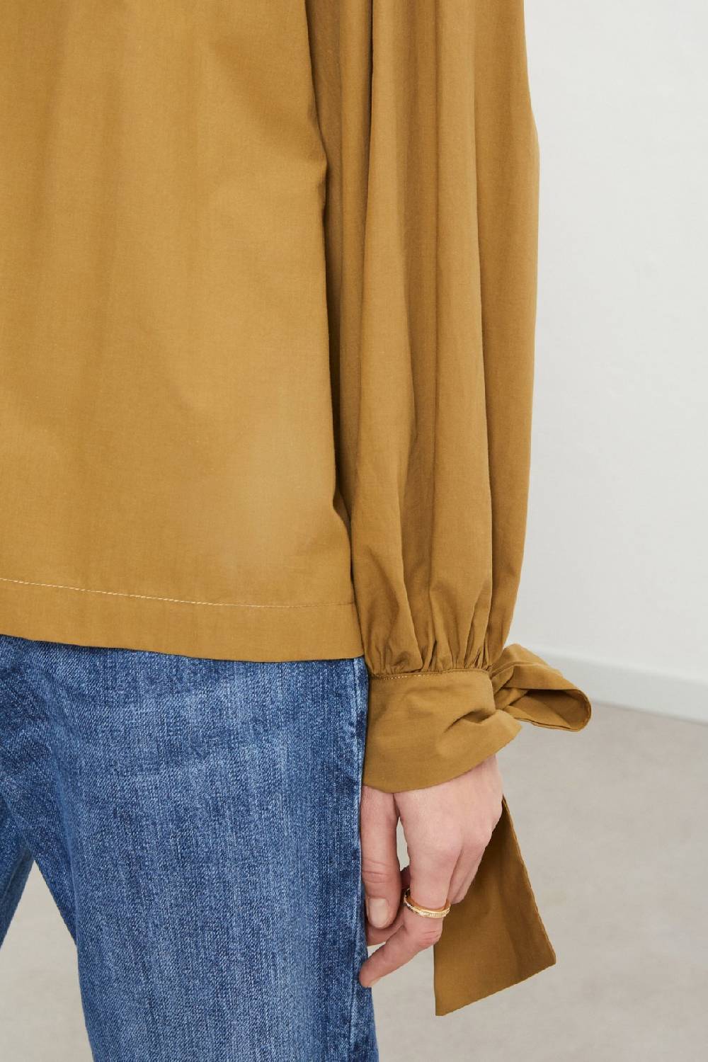 Ottod'Ame Poplin Shirt With Mandarin Collar