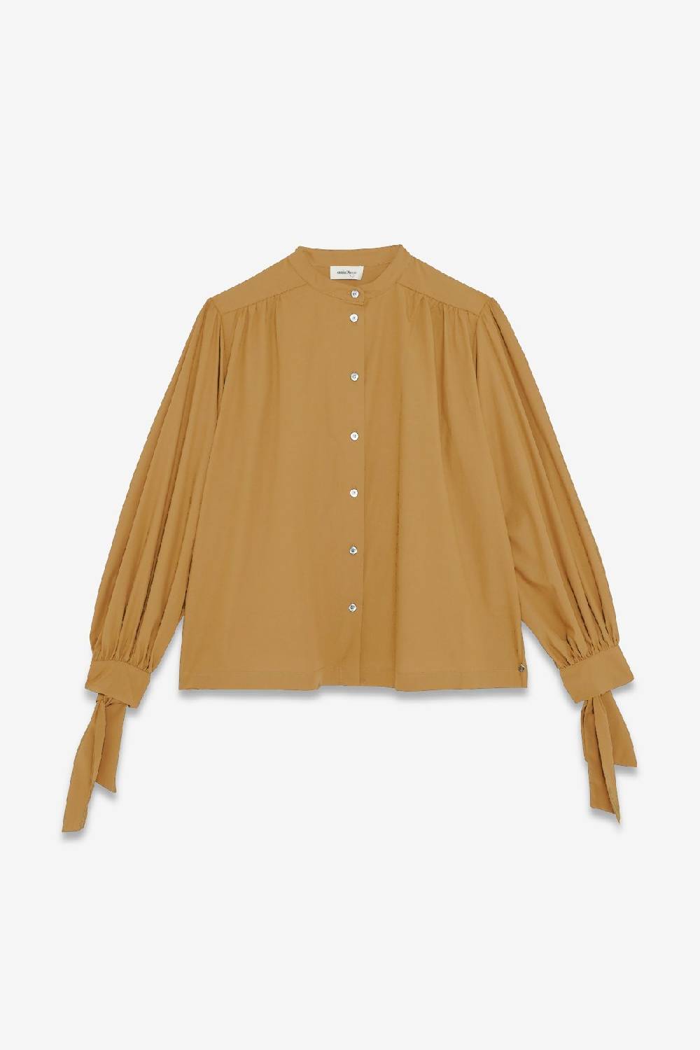 Ottod'Ame Poplin Shirt With Mandarin Collar