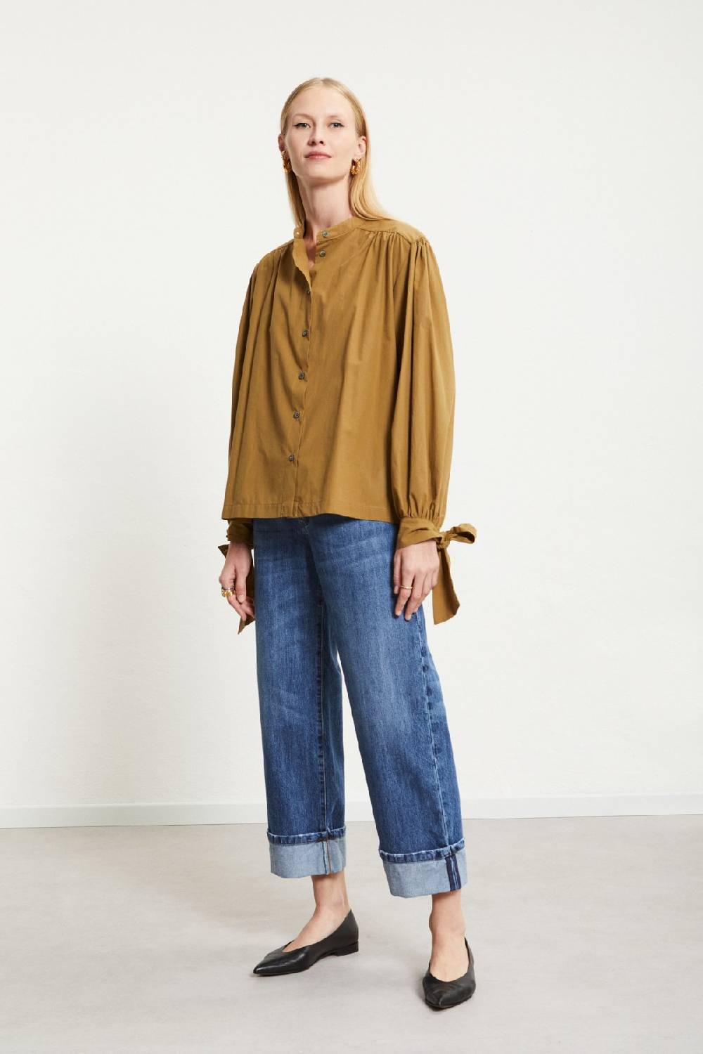 ottod'Ame Poplin shirt with mandarin collar