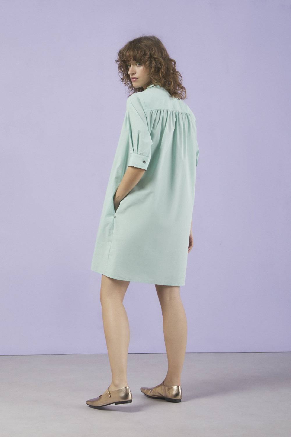 Ottod'Ame Poplin Short Dress