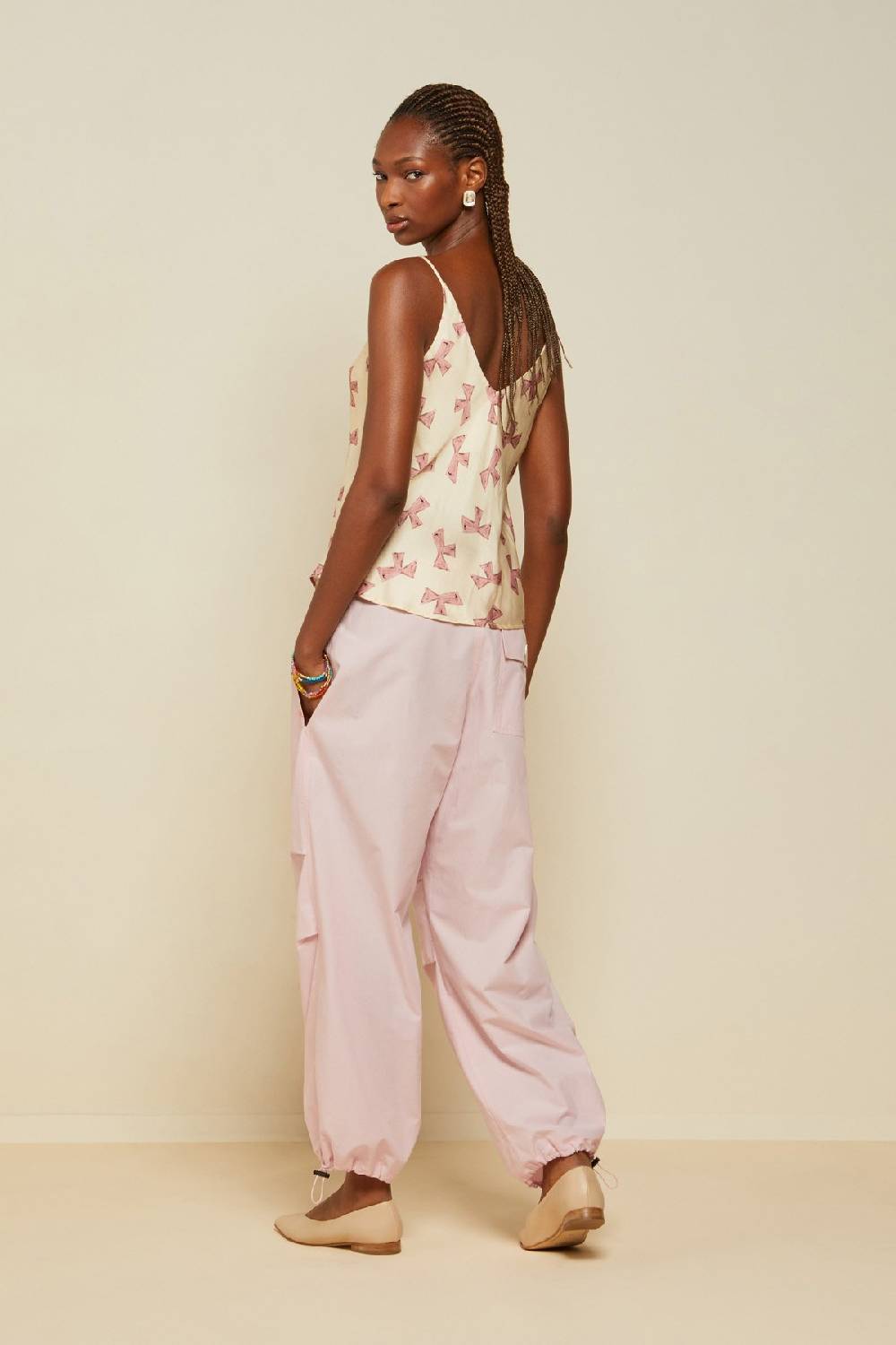 Ottod'Ame Poplin Trousers With Drawstring