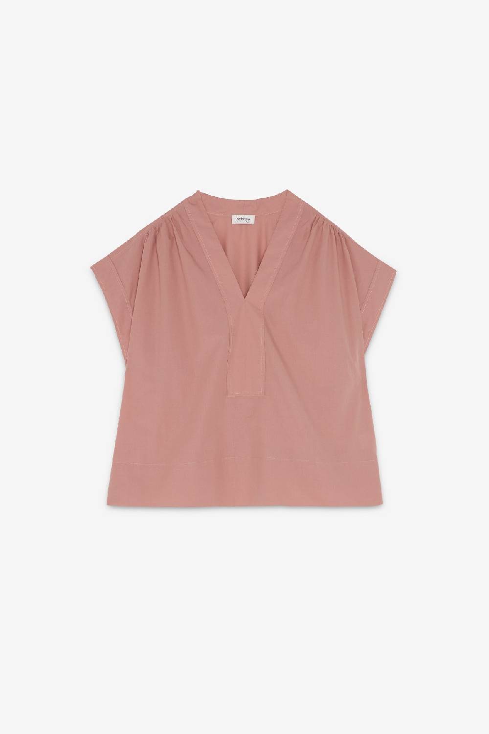 Ottod'Ame Poplin V-neck Sweater