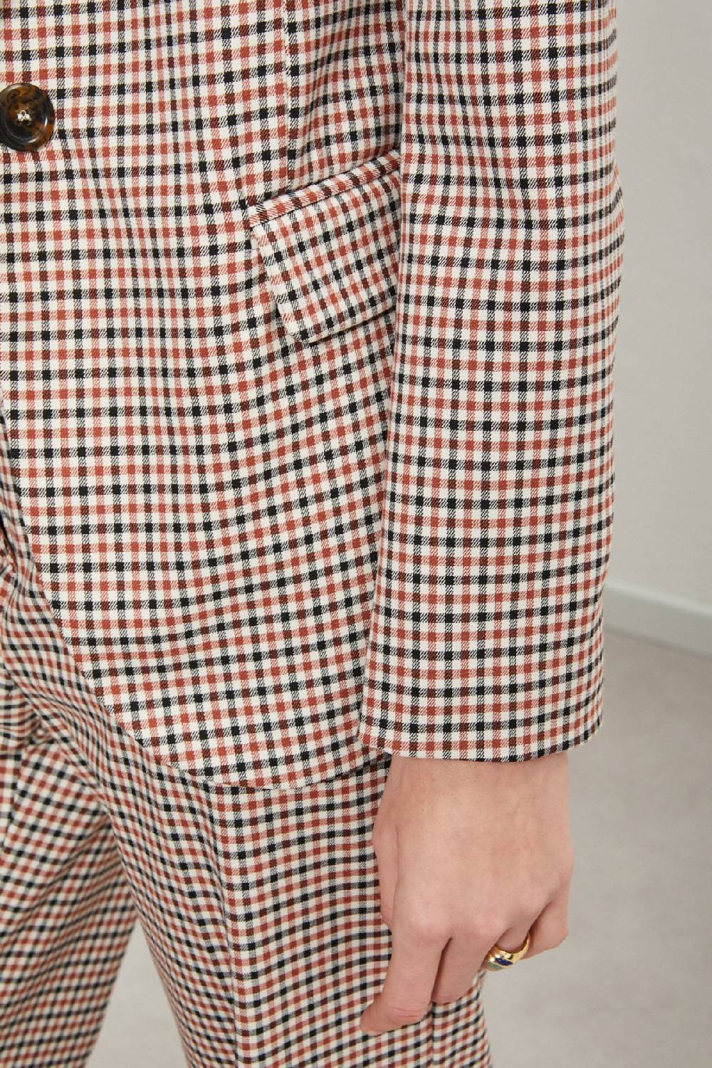 Ottod'Ame Printed Check Jacket